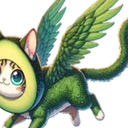 Flying Avocado Cat